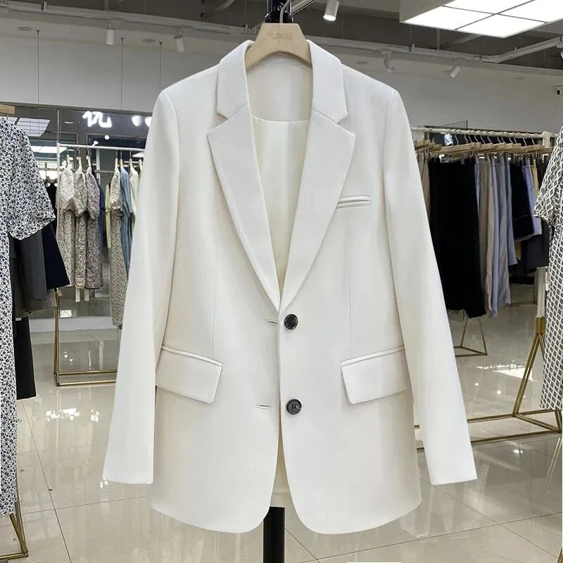Blazer Feminino Casual Bege 1