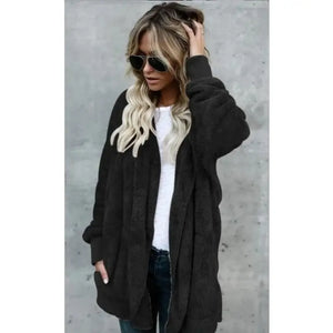 Casaco Feminino de Pelinhos Preto 6