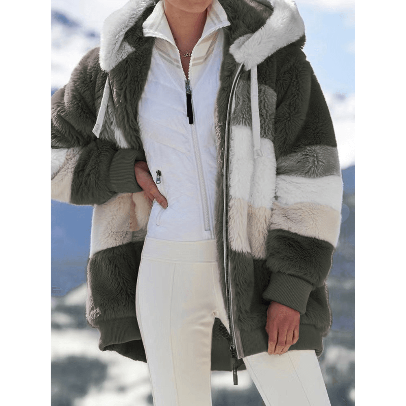 Casaco Feminino Oversized Alongado Verde Militar 6