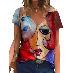 Camiseta Vintage Feminina Vermelho 3