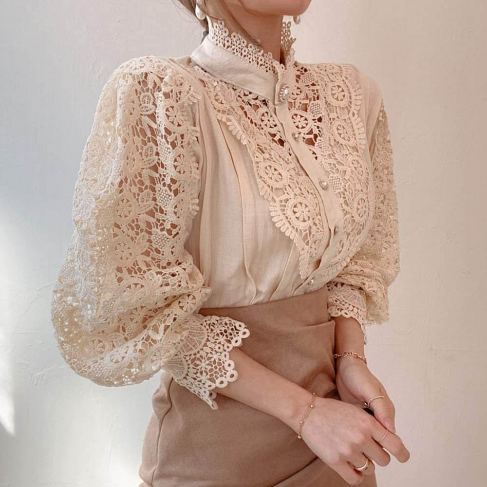 Camisa de Renda Feminina
