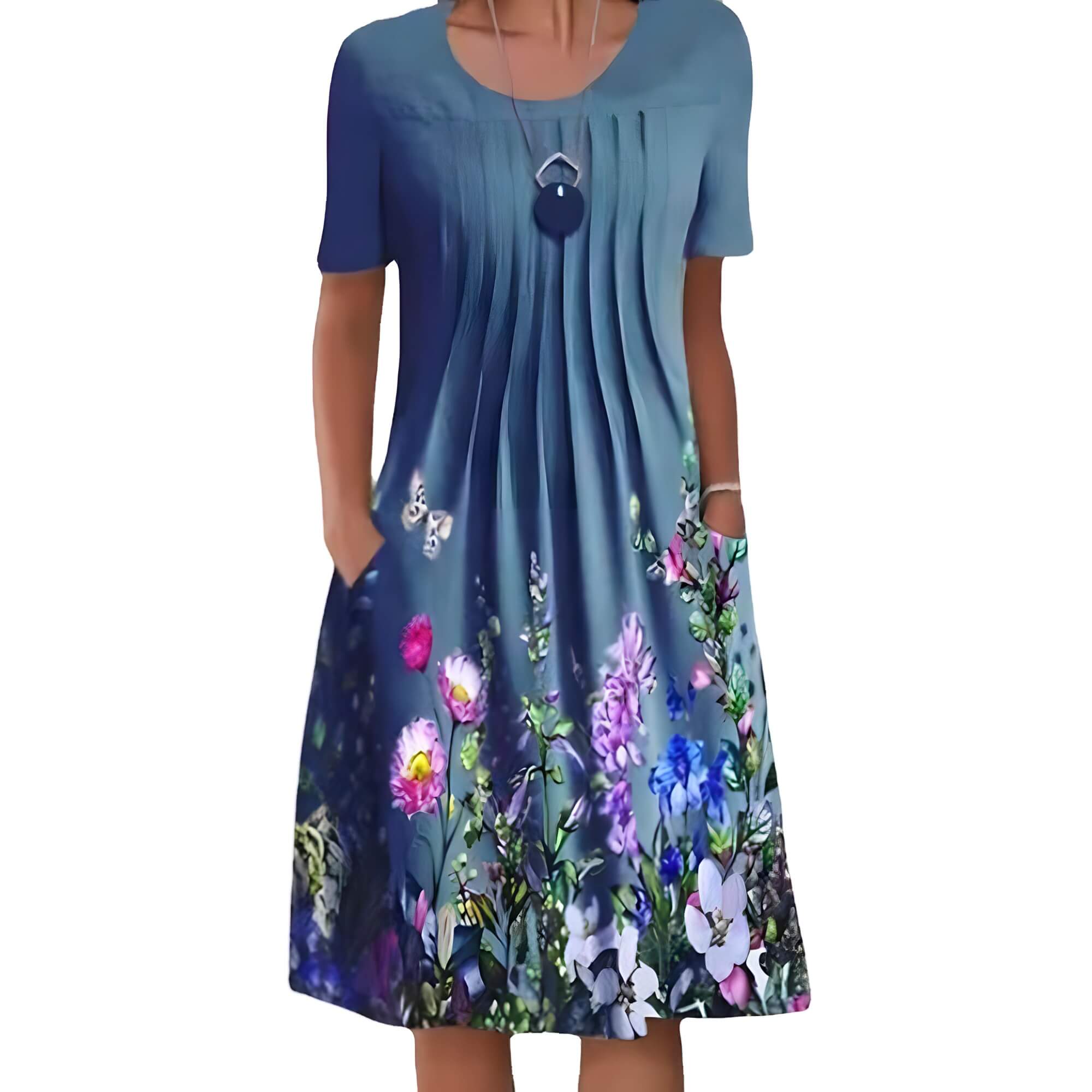Vestido Mídi Azul 2