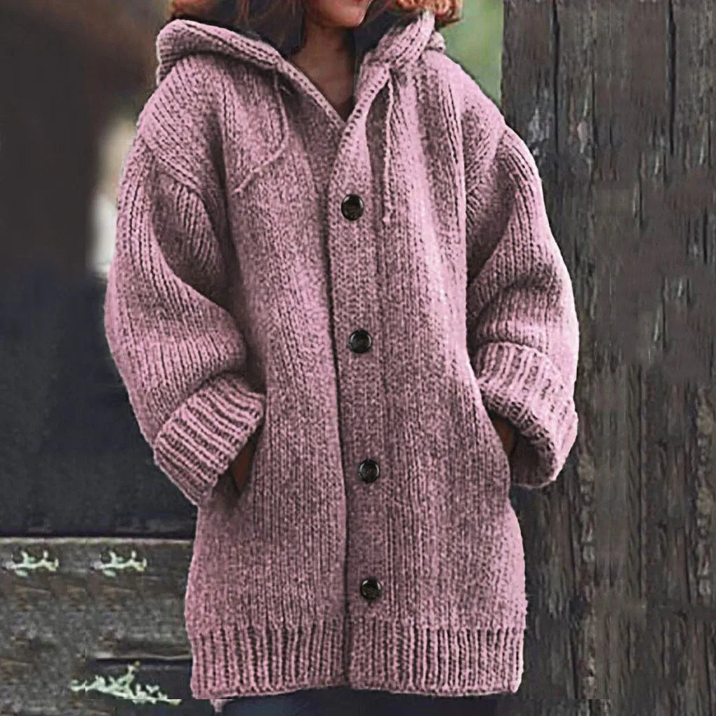 Casaco Feminino de Lã Rosa 5