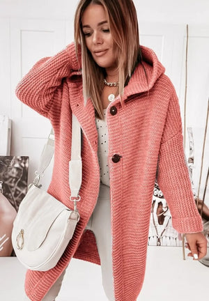 Cardigan Feminino de Lã Salmão 7