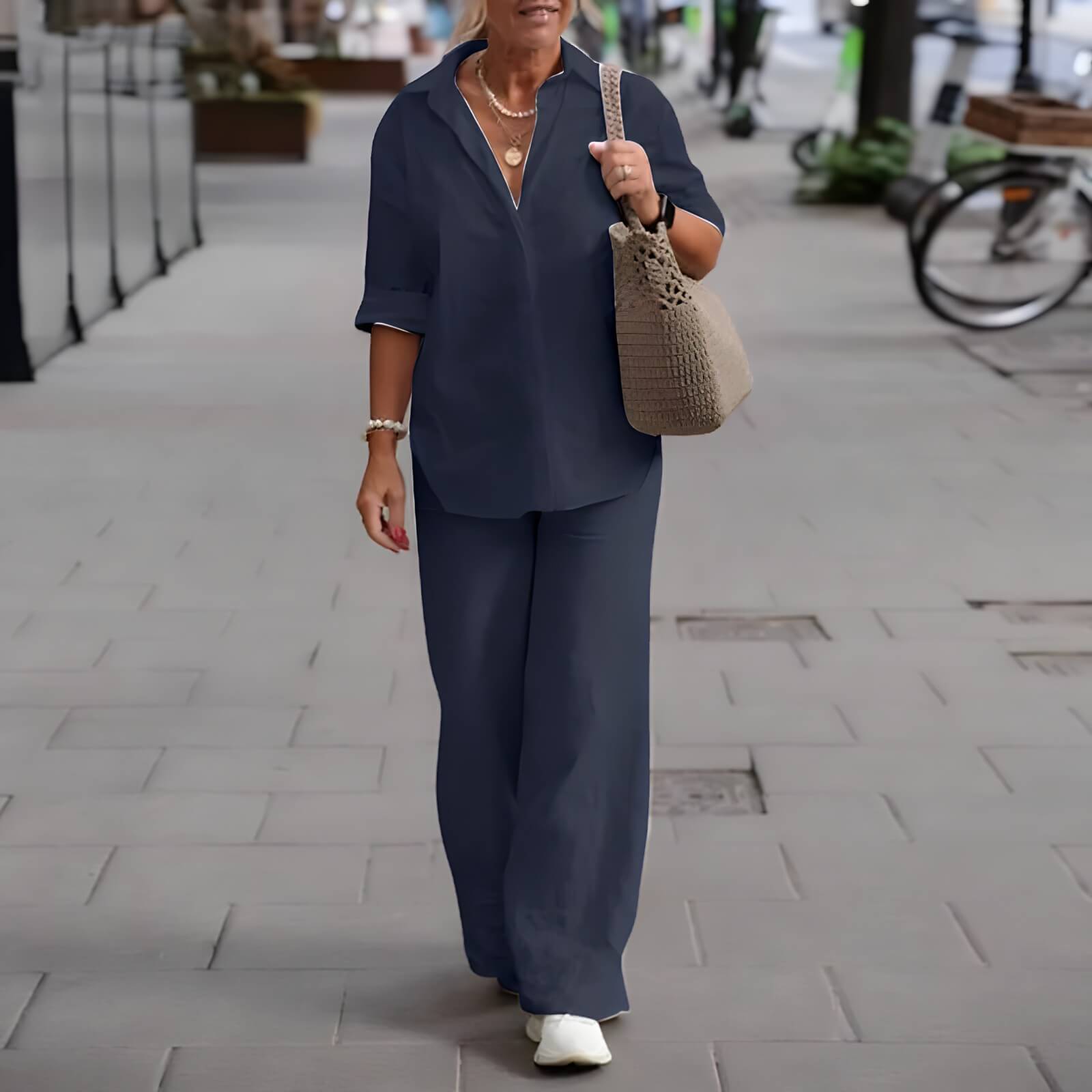 Conjunto Feminino Azul Marinho 6