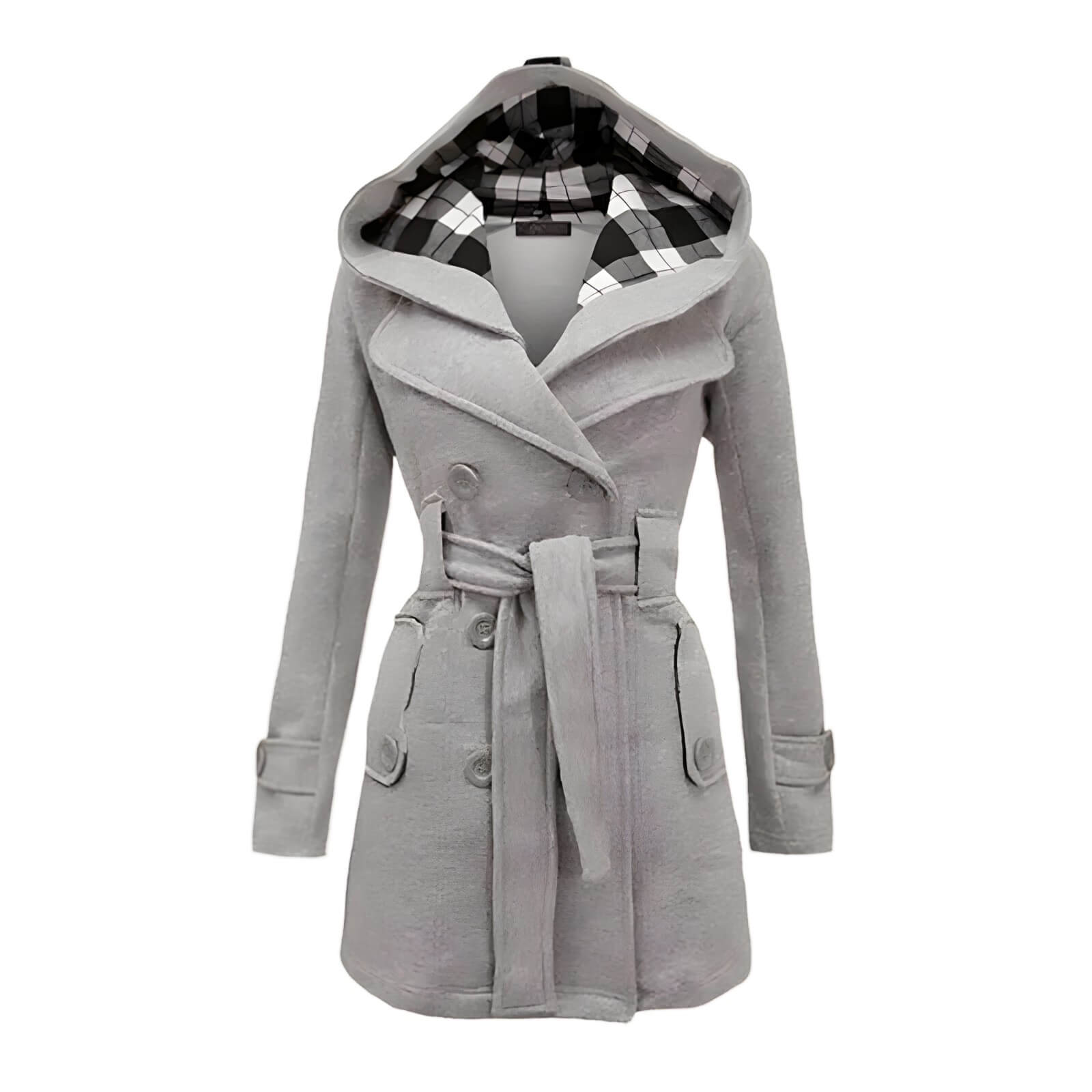 Casaco Feminino de Inverno Cinza 2