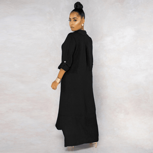 Vestido Longo de Linho Feminino