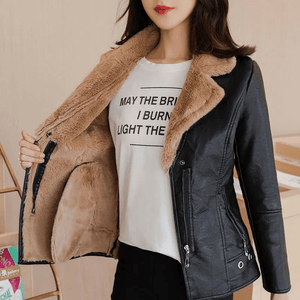 Jaqueta Feminina Forrada Bege 1