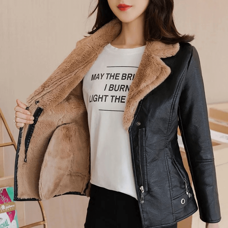 Jaqueta Feminina Forrada Bege 1