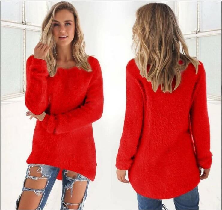 Suéter Feminino Vermelho 12